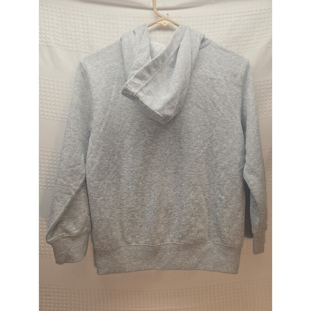 Gap Full Zip Jacket Hoodie Unisex Kids SIze 8 Gray Fleece Graphic Logo 7601 - Picture 5 of 6